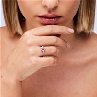 Anillo Brosway Mujer FANCY PASSION RUBY in Plata Zirconia FPR136C - FPR136C